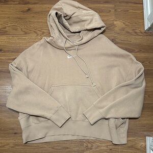Nike Beige Pullover Hoodie